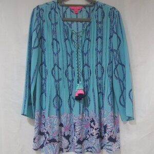 Lilly Pulitzer XS Marlina Tunic Top A Frayed Knot